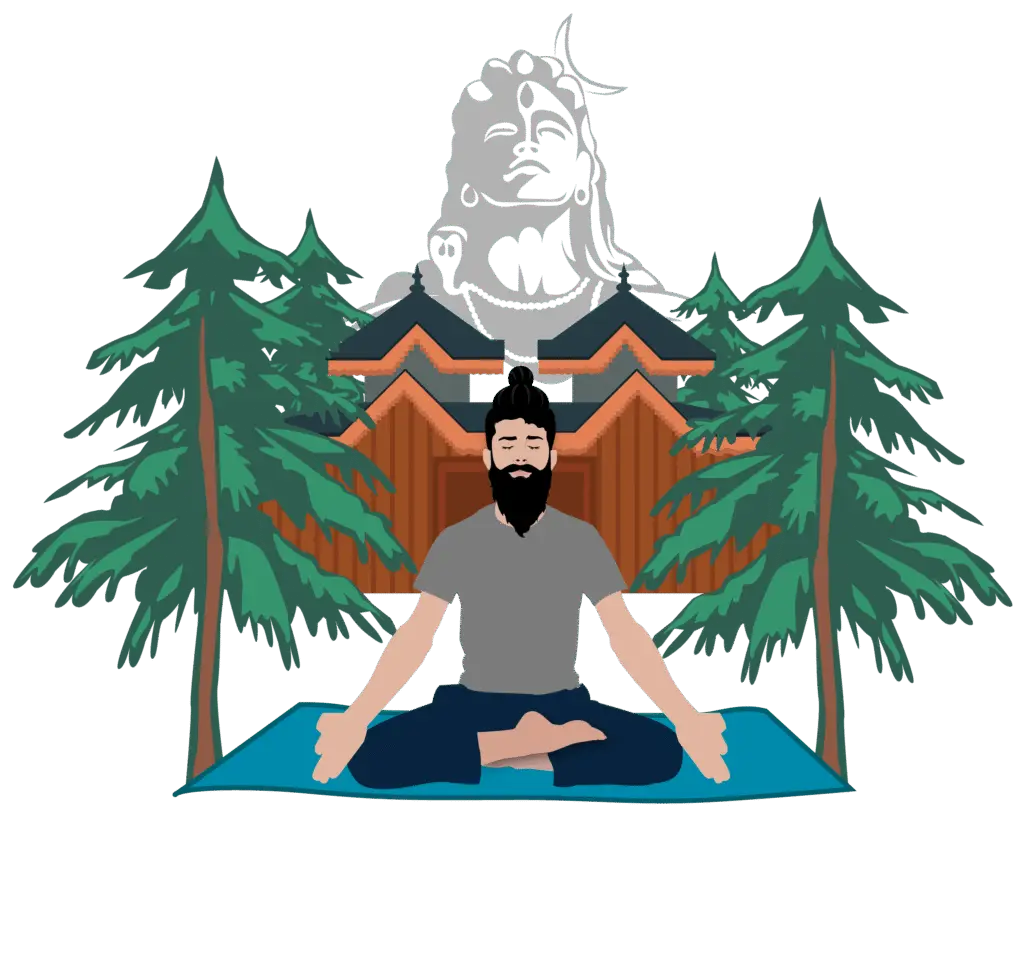 The Himachali Monk logo – a symbol of Himalayan yoga, Shiva consciousness, and spiritual service